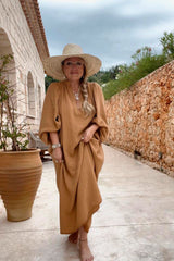 Antonie cotton dress, clay