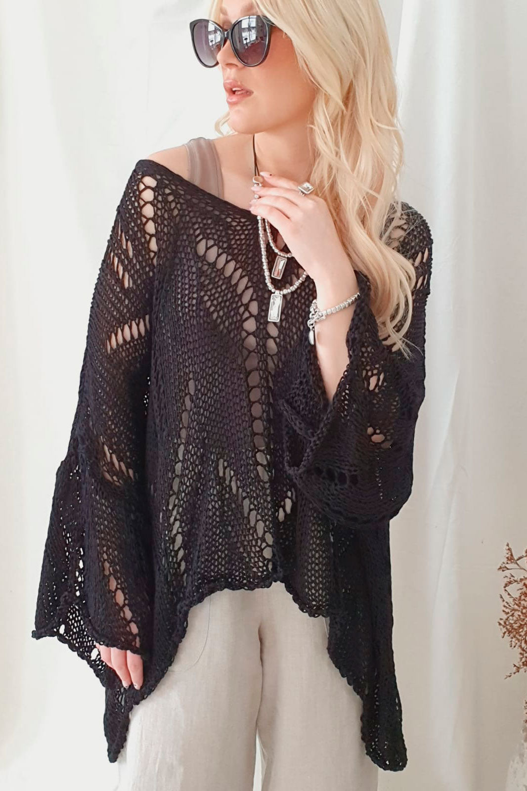 Boho dream knit, black – BYPIAS International