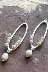 Livia earrings, silver