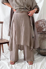Nomade linen pants, taupe
